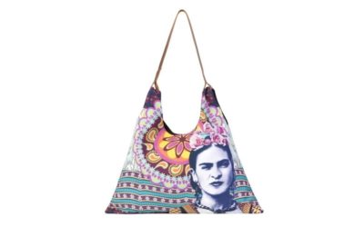 Frida Kahlo Triangle Tote – Purple
