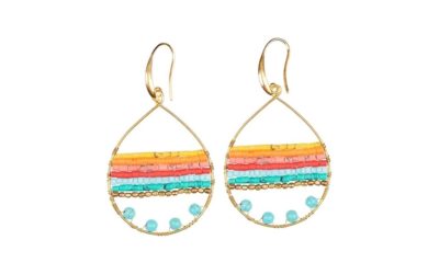 Boho Teardrop Earrings – Multicolored